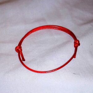 wax Red rod bracelet the size adjustable for unisex